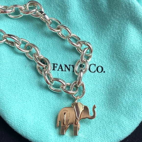 Tiffanys Rose Gold Charm Elephant Rare